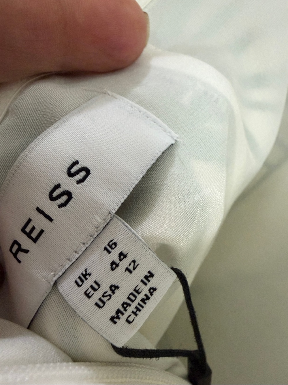 REISS Maxi  Dress. NEW w Tags. Green / White Halter - Picture 7 of 9